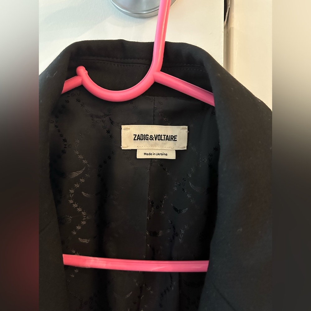 Zadig & Voltaire Elegant Black Blazer - Picture 2 of 3
